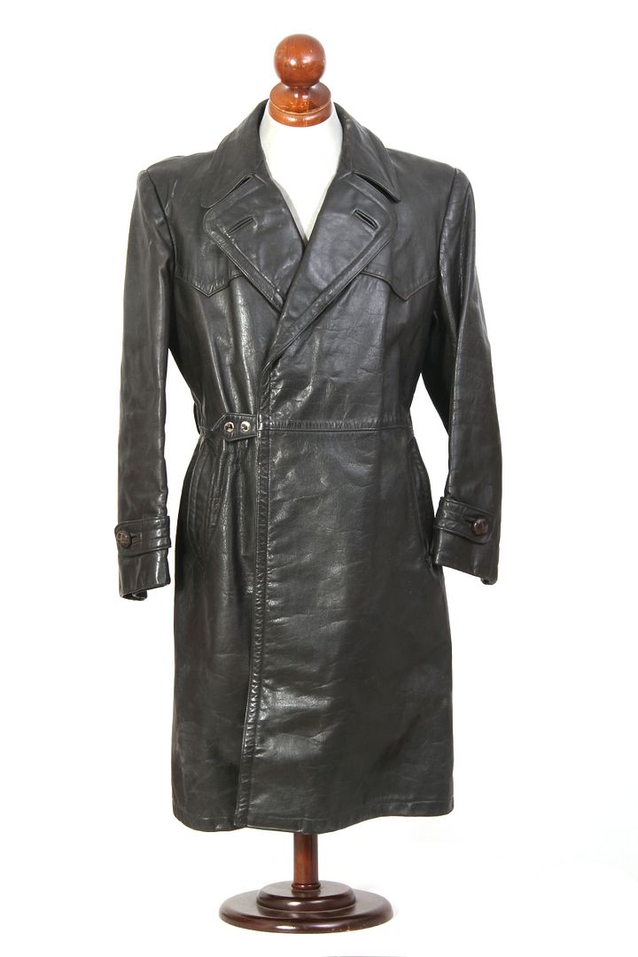 【サト】Germany Longcoat Vintage Vintage 1940s German Leather Trench Coat Size Medium | eBay